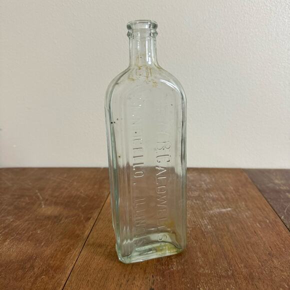 Antique‎ DR. W. B. CALDWELL'S SYRUP pepsin syrup company glass bottle - Picture 1 of 8